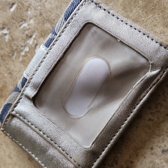 Coach Brown And Gold Card Wallet - Picture 5 of 10